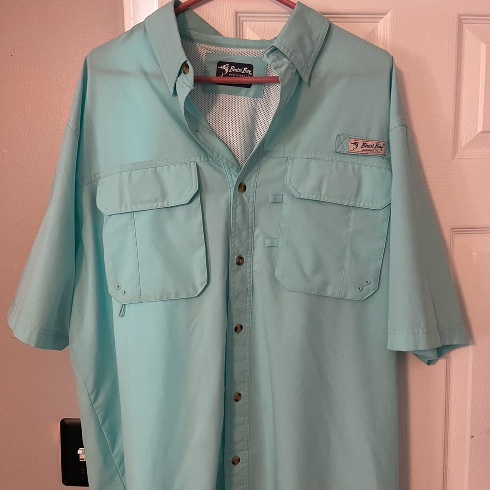 Bimini bay Men's Aqua fishing Shirt